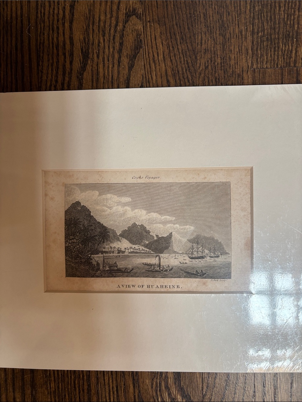 18 century engraving of Tahiti